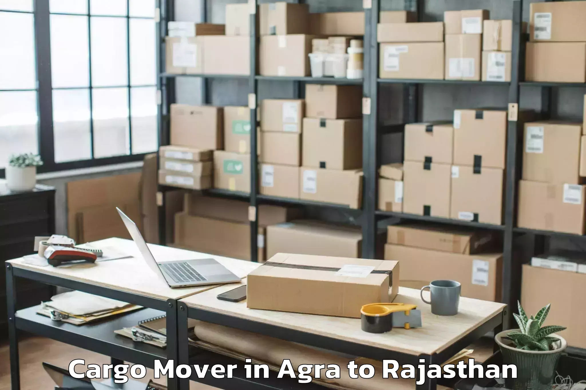 Book Agra to Ratangarh Churu Cargo Mover Online